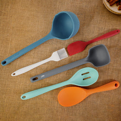 Set of 6 Silicon Spatula and Soup Spoon - Reno6