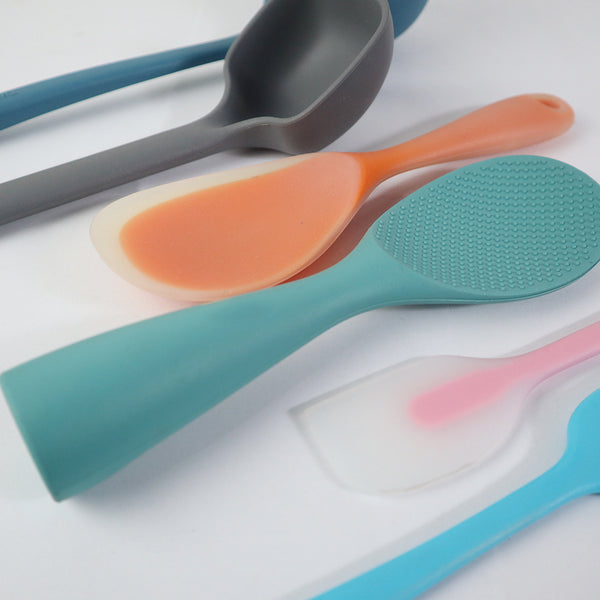 Set of 6 Silicon Spatula and Soup Spoon - Note6