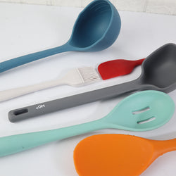 Set of 6 Silicon Spatula and Soup Spoon - Reno6