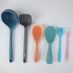 Set of 6 Silicon Spatula and Soup Spoon - Note6