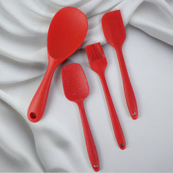 Set of 4 Silicon Spatula and Soup Spoon - i16