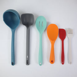 Set of 6 Silicon Spatula and Soup Spoon - Reno6