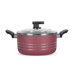17 Pieces Non-Stick Indigo Gift Pack Set - Maroon - Skcookware
