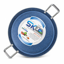 Double Handle Black Non Stick Marble/Granite Coated Hot Plate
