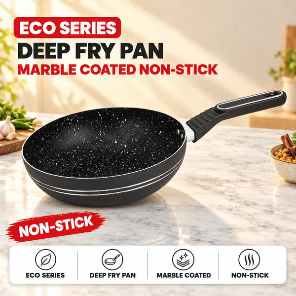 Eco Series Deep Fry Pan – Marble Coated Non-Stick