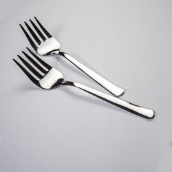 Set of 2 -  Stainless Steel Fruit Forks (Salad Forks) - Plain