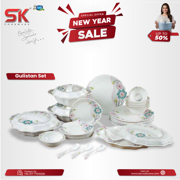 72 Pieces Gulistan Melamine Single Glaze Dinnerware Set 408