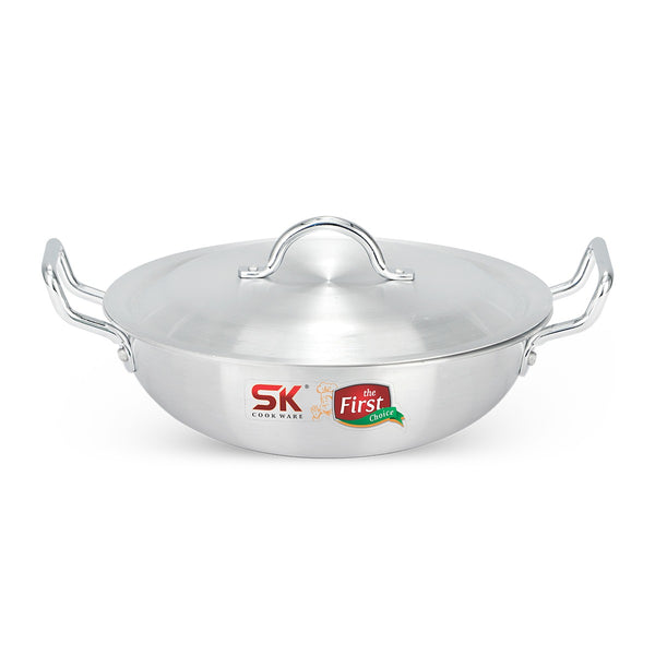 Heavy Guage Aluminum Metal Finish Wok - Sk Cookware
