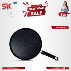 Black Marble Coated Non Stick Hot Plate