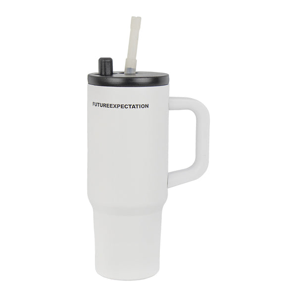 Insulated Stainless Steel Tumbler with Handle & Straw B18 Sk Cookware