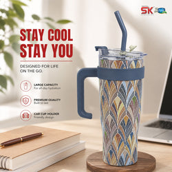 Main Thumbnail  Insulated Stainless Steel Tumbler with Handle & Straw  B15 - Sk Cookware
