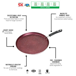 Maroon Marble Coated Hot Plate