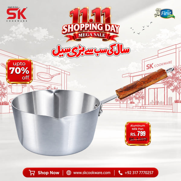 Metal Finish Aluminum Milk Pan