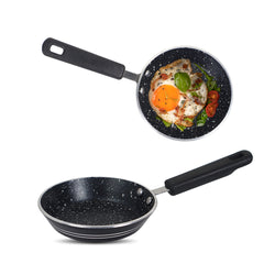 Mini Black One Egg Non Stick Marble Coated Frying Pan