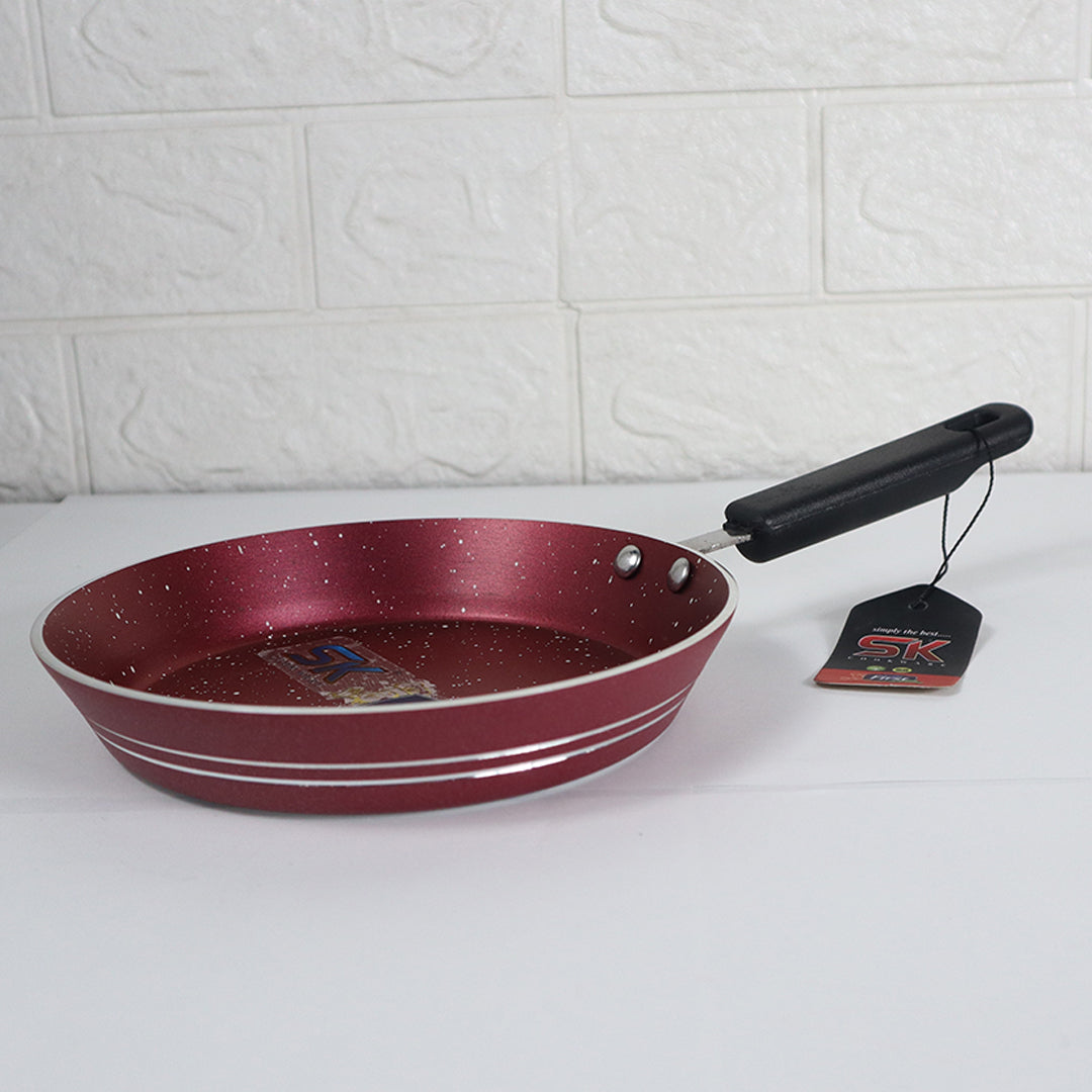 Mini Maroon One Egg Non Stick Marble Coated Frying Pan