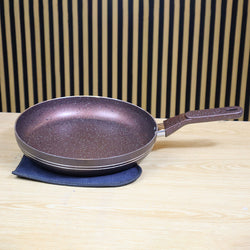 Non Stick Marble Coated Royal Frying Pan - Chocolate