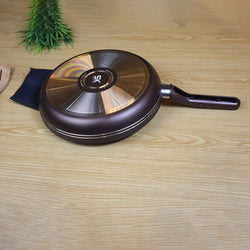 Non Stick Marble Coated Royal Frying Pan - Chocolate