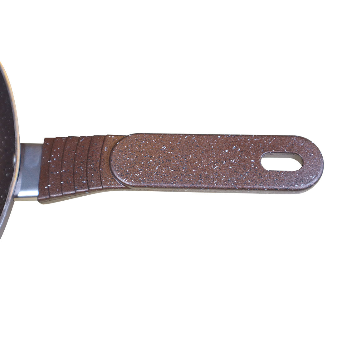 Non Stick Marble Coated Royal Frying Pan - Chocolate