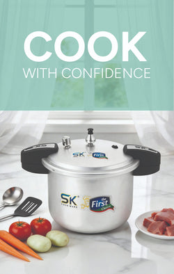 Panda Aluminum Pressure Cooker  Blast-Proof Safety Featured - SK Cookware