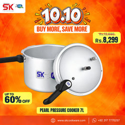 Pearl Pressure Cooker 7 liters 10.10 Sale Sk Cookware 2026