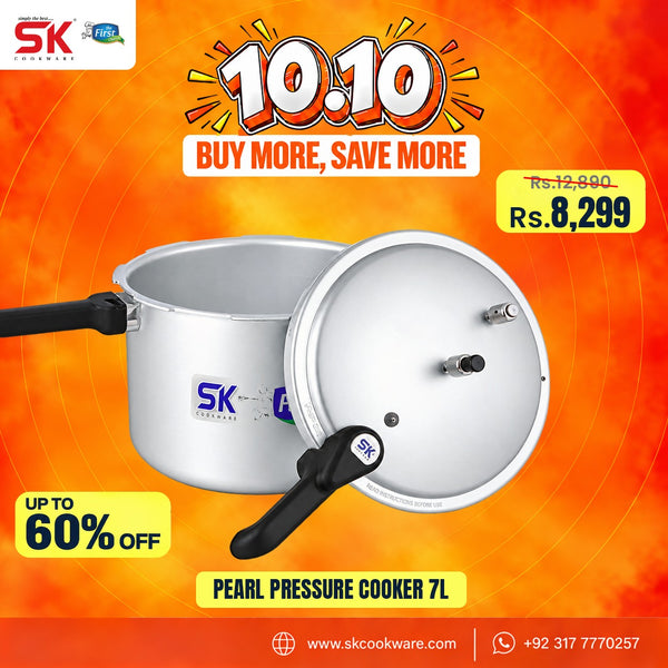 Pearl Pressure Cooker 7 liters 10.10 Sale Sk Cookware 2026