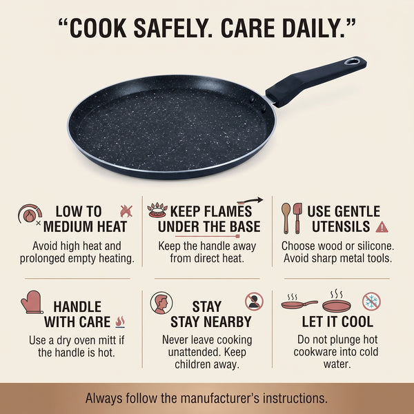 Black Marble Coated Non Stick Hot Plate