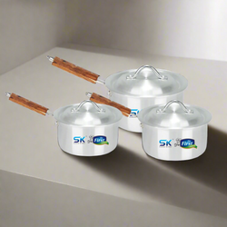 Aluminum Heavy Gauged Sauce Pan Set - Skcookware