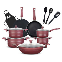 17 Pieces Non-Stick Tulip Gift Pack Set - Skcookware
