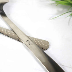Set of 2 - Stainless Steel Designed Rice Spoons - 14 Gauged - Skcookware