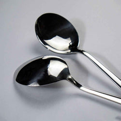 Set of 2 -  Stainless Steel Plain Curry Spoons - Skcookware