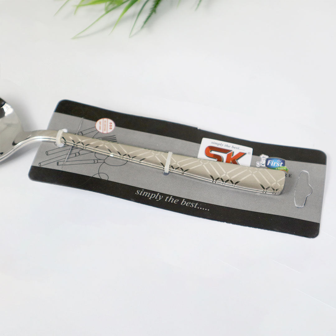 Set of 2 -  Stainless Steel Donga/Curry/Salan Serving Spoons - 14 Gauged