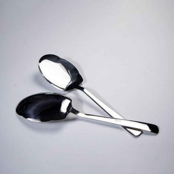 Set of 2 -  Stainless Steel Rice Spoons - (Plain) - Skcookware