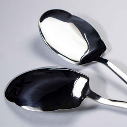 Set of 2 -  Stainless Steel Rice Spoons - (Plain) - Skcookware