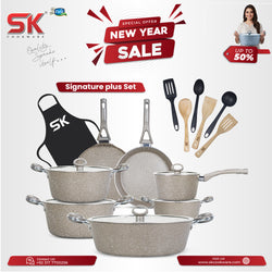 20 Pieces Marble Coated Gift Pack Signature PLUS Cookware Set
