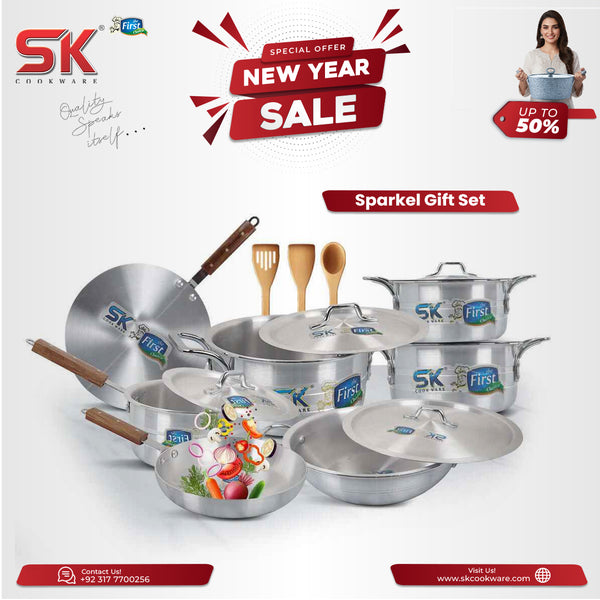 15 Pieces Aluminum Sparkle Gift Pack Set