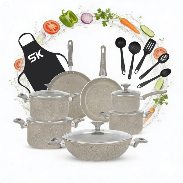 Splendid Cookware Set 18 Pcs Premium Non-Stick Collection banner - Sk Cookware