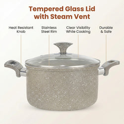 Tempered Glass Lid With Steam Vent - Sk Cookware