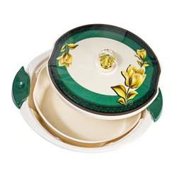 74 Pieces Double Glaze Melamine Glorious Dinnerware Set [8 Person Serving] - G-08