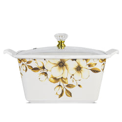 69 Pieces Melamine Sigma Dinnerware Set with Glass Top [8 Person Serving] S2