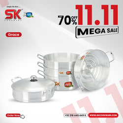 3 Layers Grace Casserole Steamer Set - 30 cm