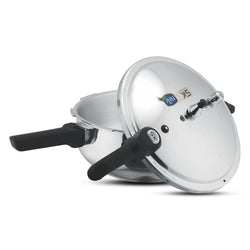 2 in 1 Mirror Polish Wok Pressure Cooker with Free Glass Lid (Baigona Cooker)