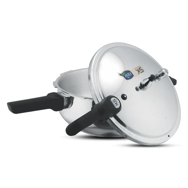 2 in 1 Mirror Polish Wok Pressure Cooker with Free Glass Lid (Baigona Cooker)