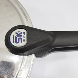 2 in 1 Mirror Polish Wok Pressure Cooker with Free Glass Lid (Baigona Cooker)