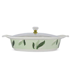 69 Pieces Melamine Rawayat Dinnerware Set with Glass Top [8 Person Serving] - R05