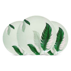 69 Pieces Melamine Rawayat Dinnerware Set with Glass Top [8 Person Serving] - R05