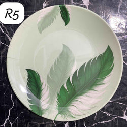 69 Pieces Melamine Rawayat Dinnerware Set with Glass Top [8 Person Serving] - R05
