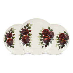 69 Pieces Melamine Rawayat Dinnerware Set with Glass Top [8 Person Serving] - R04