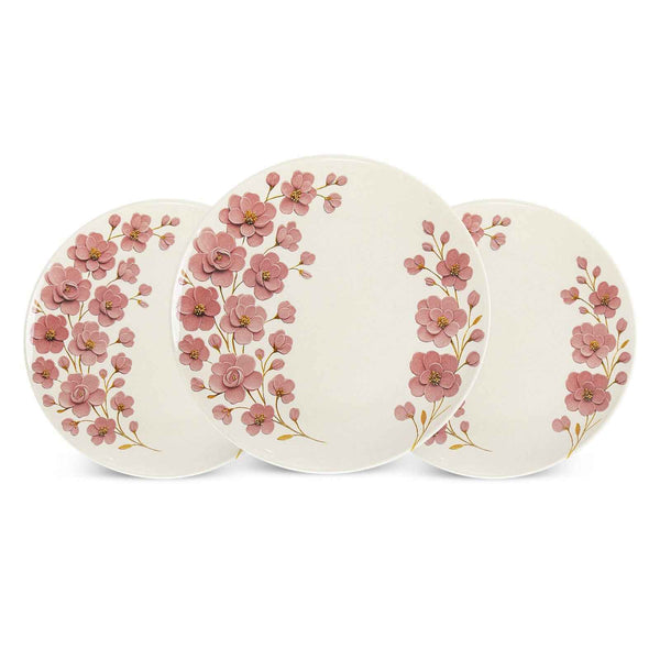 69 Pieces Melamine Rawayat Dinnerware Set with Glass Top [8 Person Serving] - R09