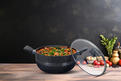 10 Pieces Non Stick Marble Coated Innovant Casserole (Daigchi/Baigona) Set