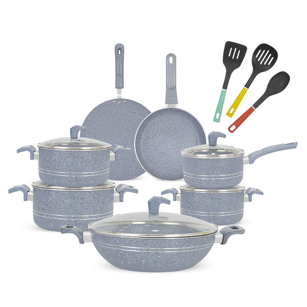 16 Pieces Marble Coated Gift Pack Imperial Cookware Set